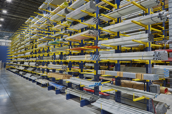 Blue and Yellow Pallet Racking Systems